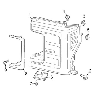 Ford OE - Front Lamps - Headlamp Components (LED), (Regular Cab / SuperCab / Crew Cab)