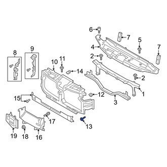 Ford OE - Lower Radiator Support Panel Bolt