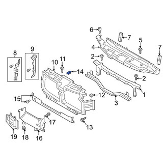 Ford OE - Bumper Cover Nut