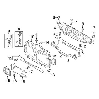 Ford OE - Radiator Support (Regular Cab / SuperCab / Crew Cab)