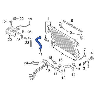 Ford OE - Upper Radiator Coolant Hose