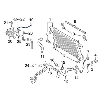 Ford OE - Lower Radiator Coolant Hose