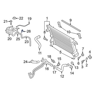 Ford OE - Upper Radiator Coolant Hose C-Clip