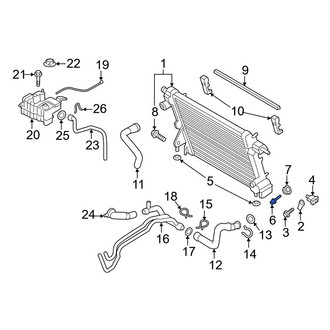 Ford OE - Radiator Screw