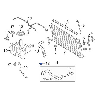 Ford OE - Lower Radiator Coolant Hose O-Ring