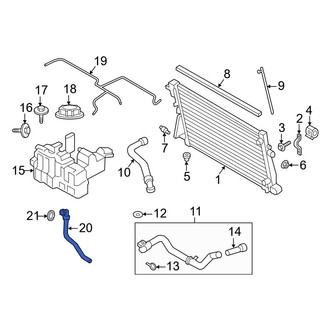 Ford OE - Engine Coolant Overflow Hose