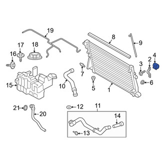 Ford OE - Upper Radiator Insulator