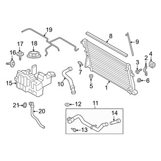 Ford OE - Lower Radiator Coolant Hose