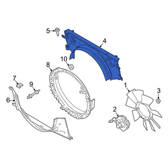 Ford OE - Front Upper Engine Cooling Fan Shroud