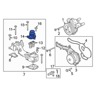 Ford OE - Upper Engine Coolant Thermostat Housing