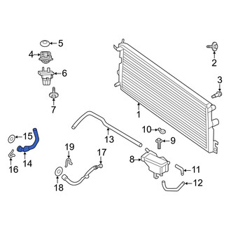 Ford OE - Upper Radiator Coolant Hose