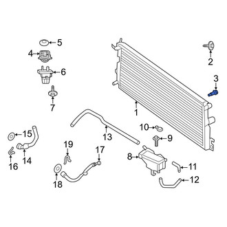 Ford OE - Radiator Drain Plug