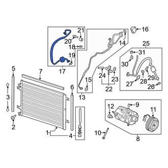 Ford OE - A/C Refrigerant Suction Hose