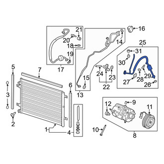 Ford OE - A/C Refrigerant Discharge Hose