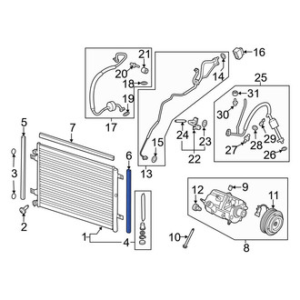 Ford OE - Left Lower A/C Condenser Seal