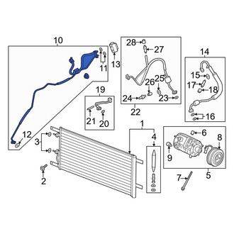 Ford OE - A/C Refrigerant Liquid Hose