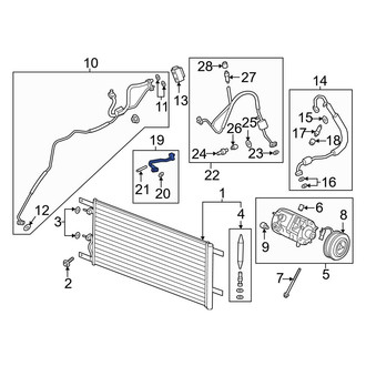 Ford OE - A/C Manifold Hose Assembly