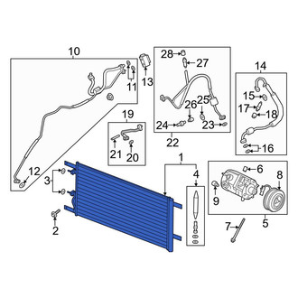 Ford OE - A/C Condenser