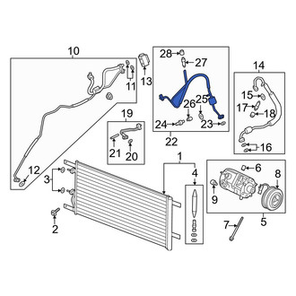 Ford OE - A/C Manifold Hose Assembly