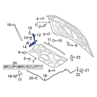 Ford OE - Front Left Hood Hinge