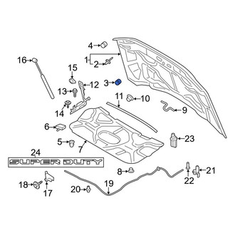 Ford OE - Front Inner Hood Stop Buffer