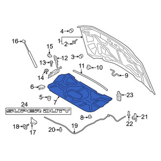 Ford OE - Front Hood Insulation Pad