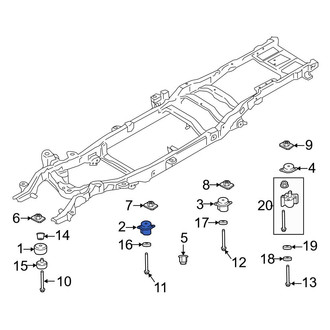 Ford OE - Body Mount Cushion