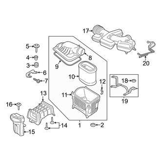 Ford OE - Engine - Air Intake (Regular Cab / SuperCab / Crew Cab 6.2L)