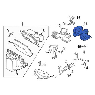 Ford OE - Front Engine Air Intake Hose
