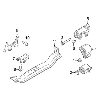 Ford OE - Engine & Transmission Mounting (Regular Cab / SuperCab / Crew Cab 6.2L)