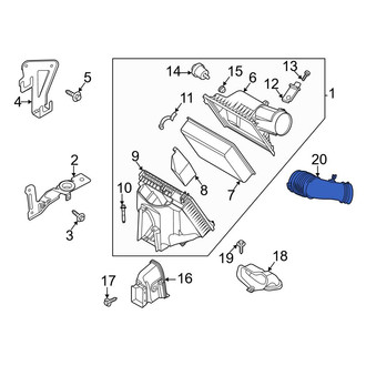 Ford OE - Rear Engine Air Intake Hose