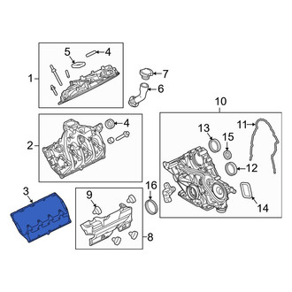 Ford OE - Left Engine Valve Cover Gasket