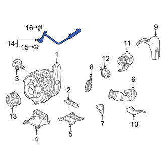 Ford OE - Turbocharger Coolant Line