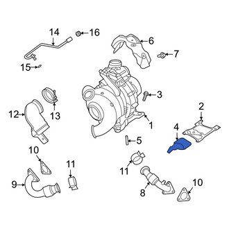 Ford OE - Lower Turbocharger Mount Heat Shield
