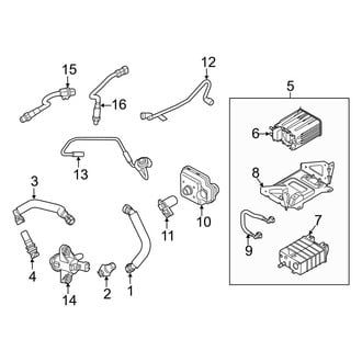 Ford OE - Emission System - Emission Components (Regular Cab / SuperCab / Crew Cab 6.2L)