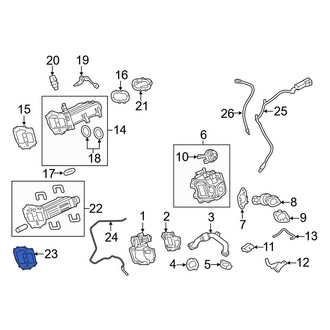 Ford OE - Rear Exhaust Gas Recirculation (EGR) Cooler Gasket