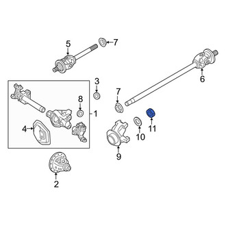 Ford OE - Differential Drive Pinion Nut