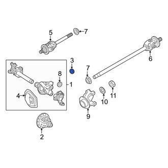 Ford OE - Front Differential Pinion Seal