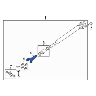 Ford OE - Front Drive Shaft Slip Yoke