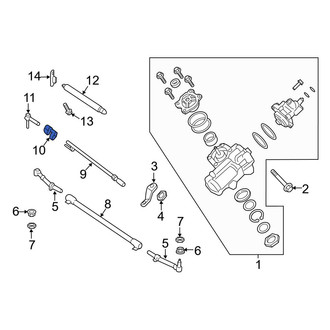 Ford OE - Steering Tie Rod End Adjusting Sleeve