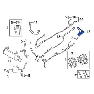 Ford OE - Front Power Steering Line