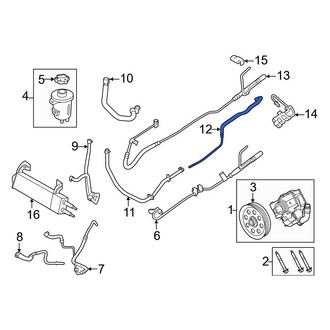 Ford OE - Front Upper Power Steering Return Hose