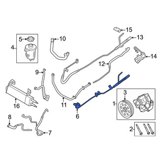 Ford OE - Power Steering Pressure Hose
