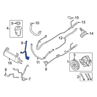 Ford OE - Front Upper Power Steering Return Hose