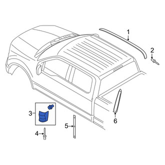 Ford OE - Left Truck Cab Corner Trim Panel