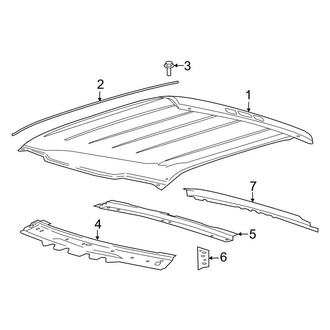 Ford OE - Cab - Roof & Components (W/O Sunroof), (SuperCab)