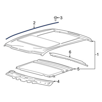 Ford OE - Right Roof Panel Bracket