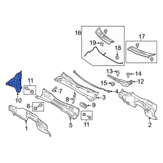 Ford OE - Front Left Cowl Side Panel