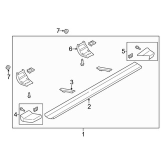 Ford OE - Cab - Running Board (Production, Angular, Chrome), (SuperCab)