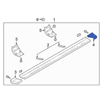 Ford OE - Running Board End Cap